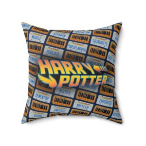 Back to the Future x Harry Potter Throw Pillow